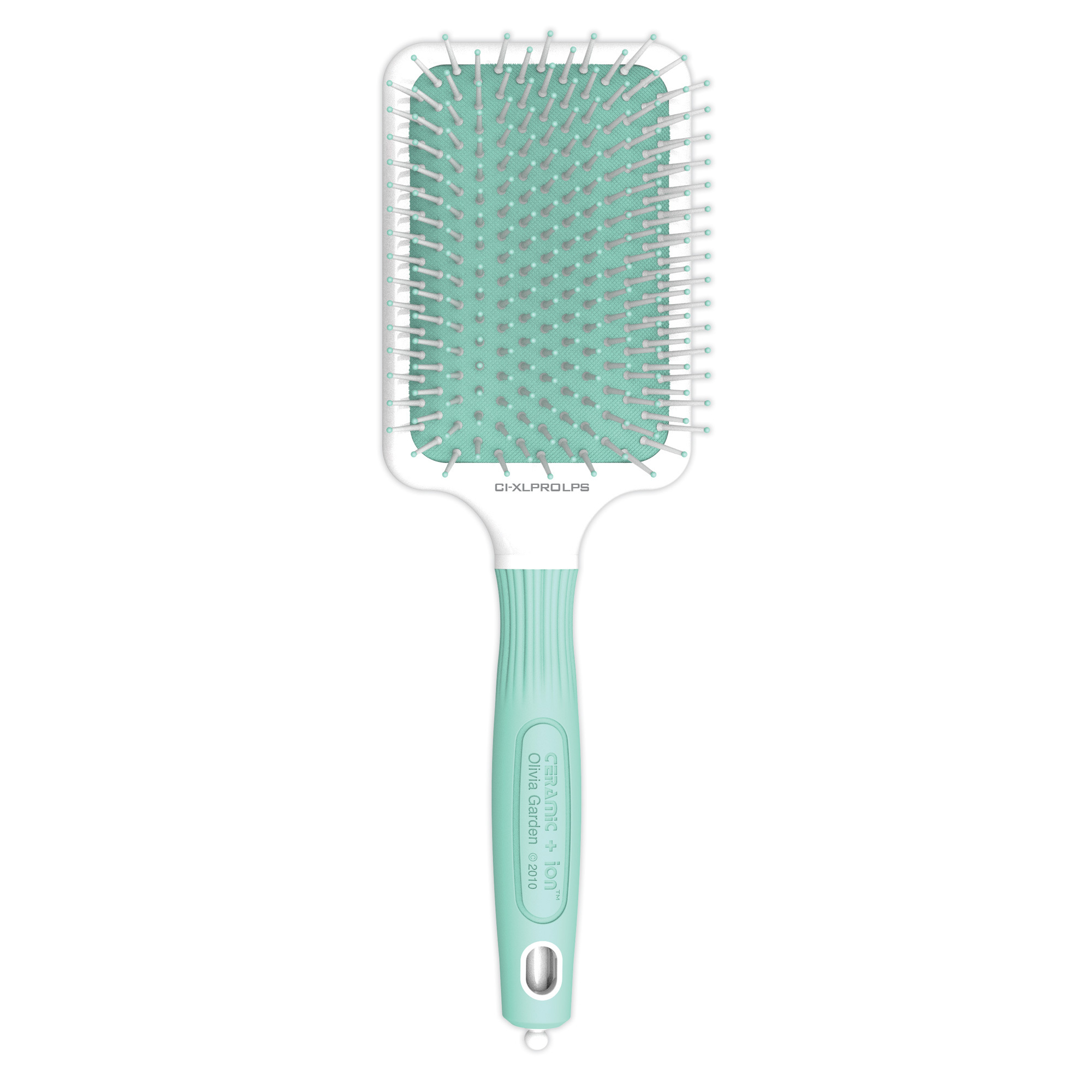 Olivia Garden Pastels Collection: Ceramic + Ion XL Pro Large Paddle Brush